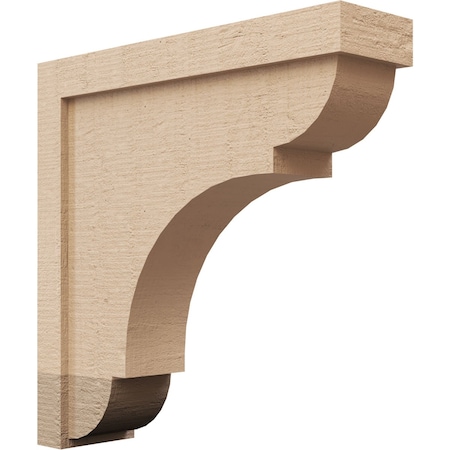 5in. W X 20in. D X 20in. H Series 1 Thin Bryant Rough Cedar Woodgrain TimberThane Corbel, Primed Tan